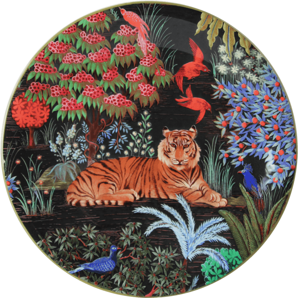 Dessert Plate Tiger