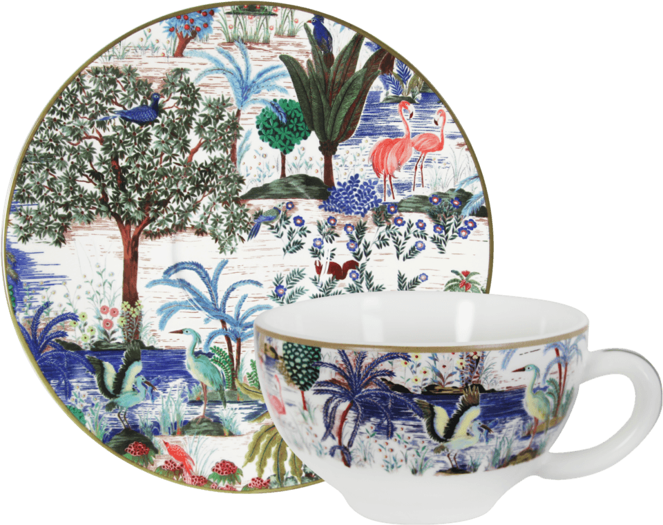 Breakfast Cups & Saucers, Set of 2