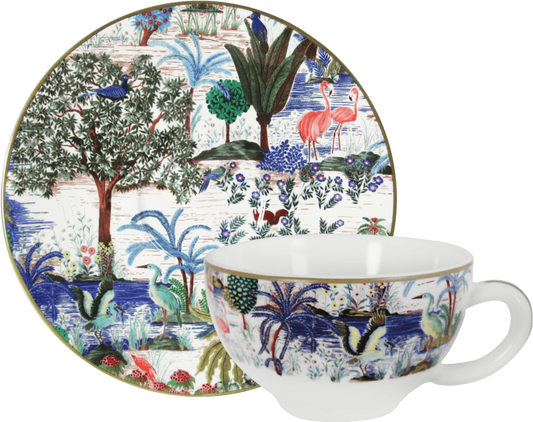 Breakfast Cups & Saucers, Set of 2
