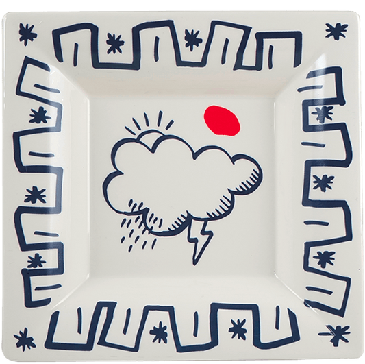 Square Candy Tray XL &amp;#x28;Cloud&amp;#x29;