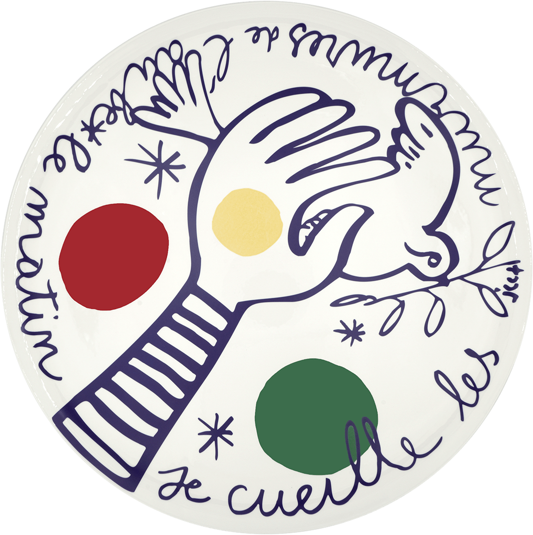 Large Wall Platter, Les Murmures De L&amp;#x27;Aube, Limited To 20 Pieces