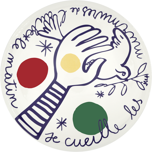 Large Wall Platter, Les Murmures De L&amp;#x27;Aube, Limited To 20 Pieces