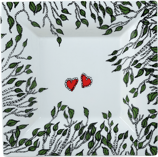 Square Candy Tray Xl, Heart