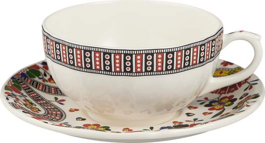 Breakfast Cups & Saucers, Set of 2
