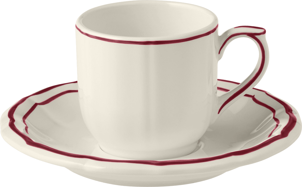 Espresso Cups & Saucers, Set of 2
