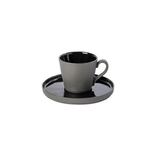 Tea Cup and Saucer 7 oz., Black