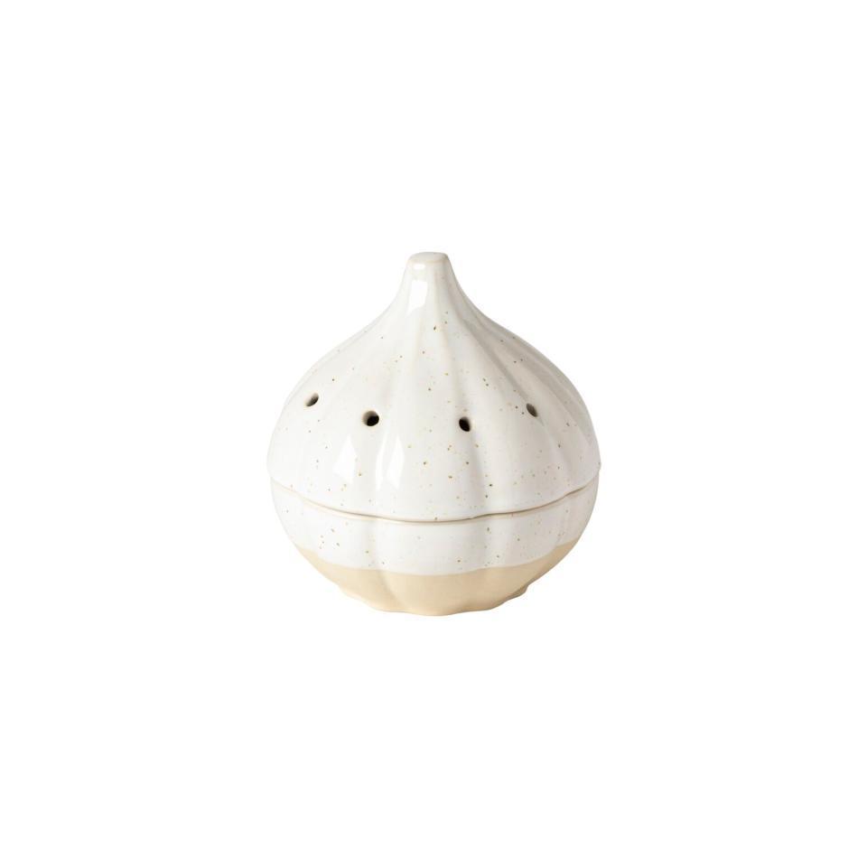 Garlic Canister 5", White