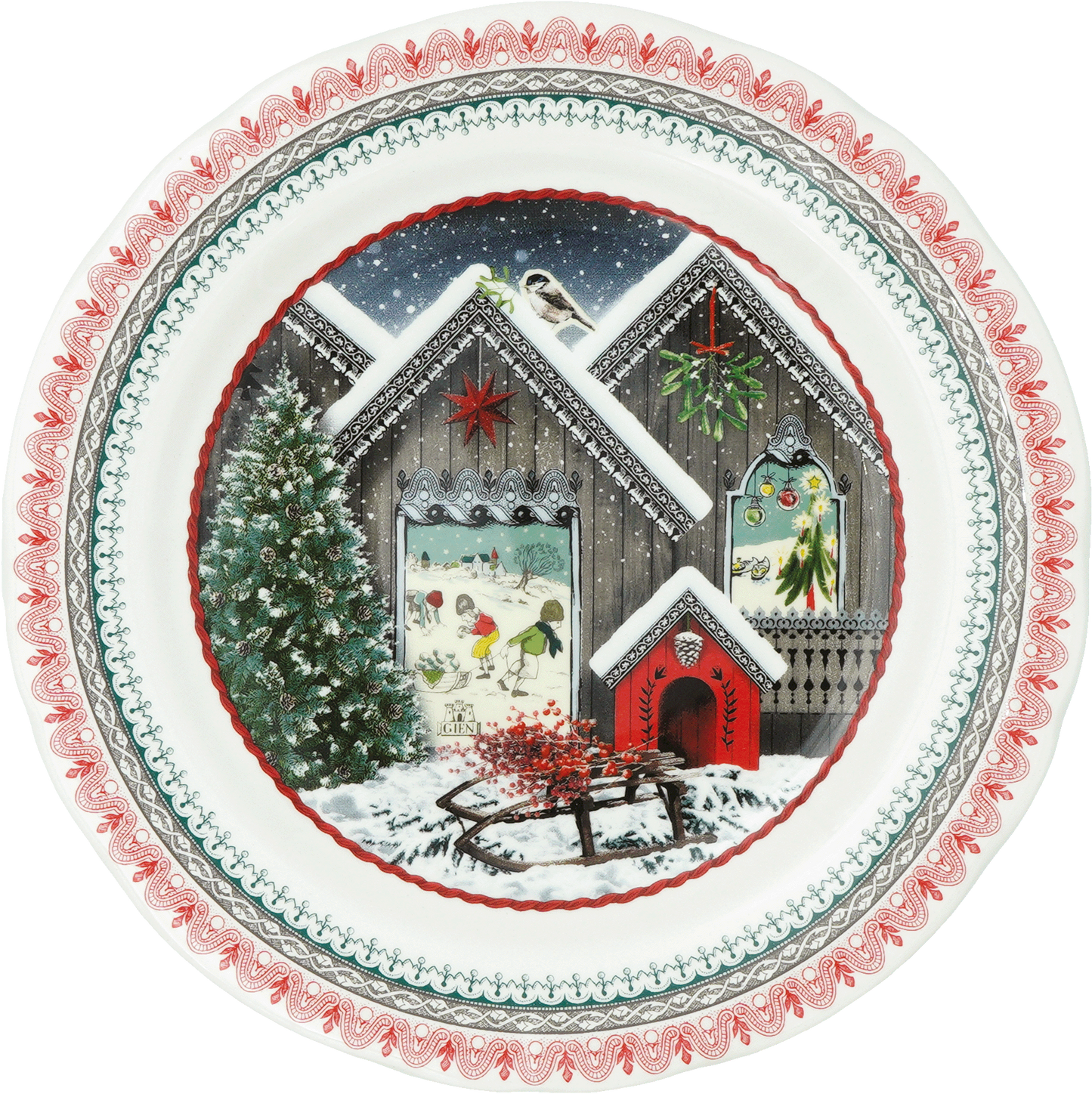 Dessert Plate Chalet Christmas 2025