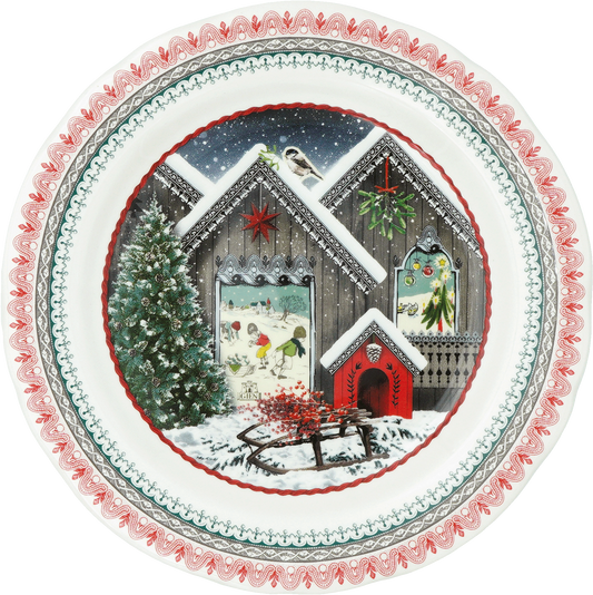 Dessert Plate Chalet Christmas 2025