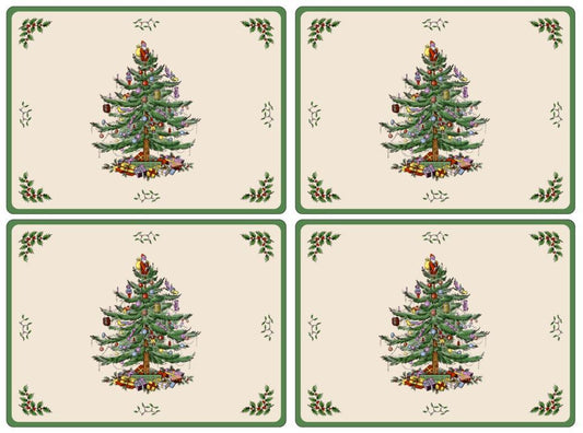 Christmas Tree Placemats - Set of 4