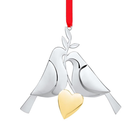 Twelve Days of Christmas Ornament: Two Turtledoves