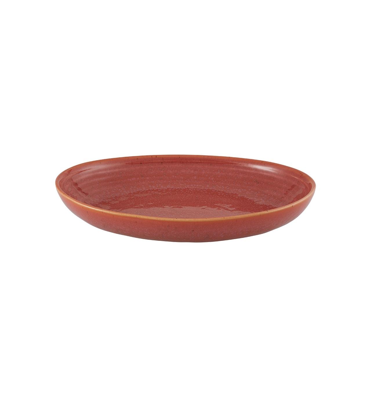 Coral Oval Tray Deep