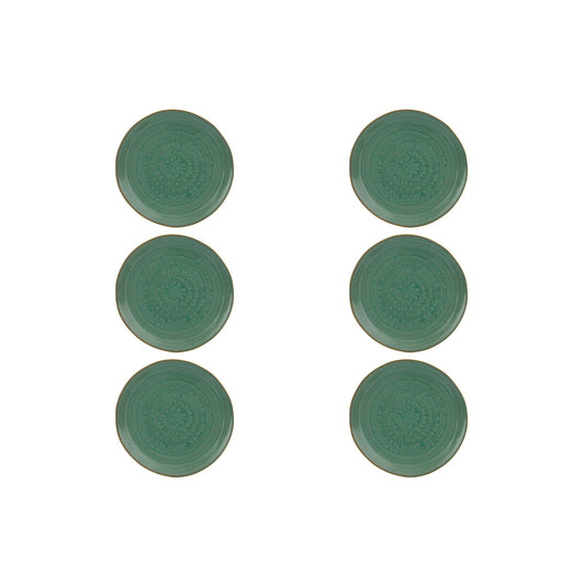 Dessert Plate Jade, set of 6