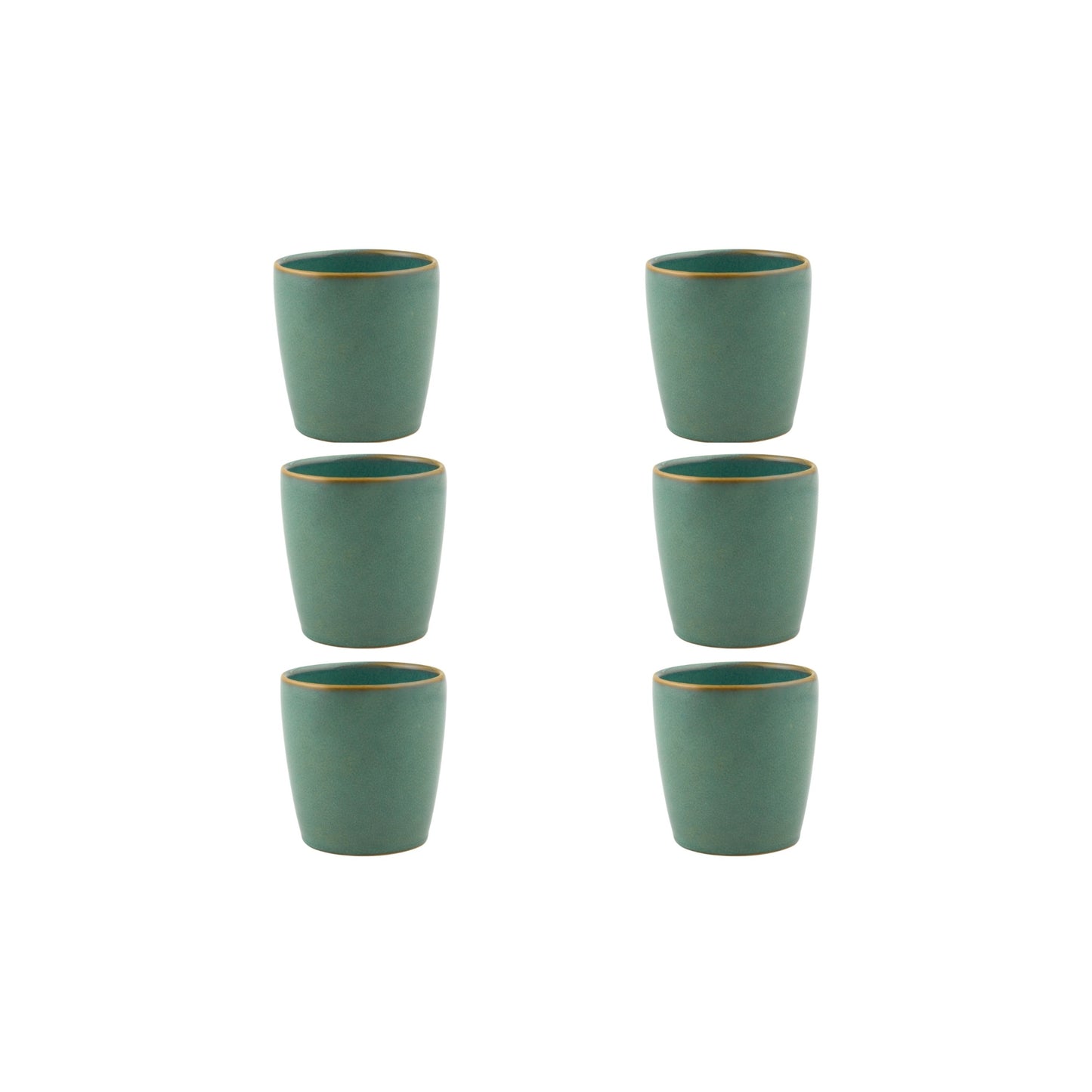 Cup Medium Jade, set of 6