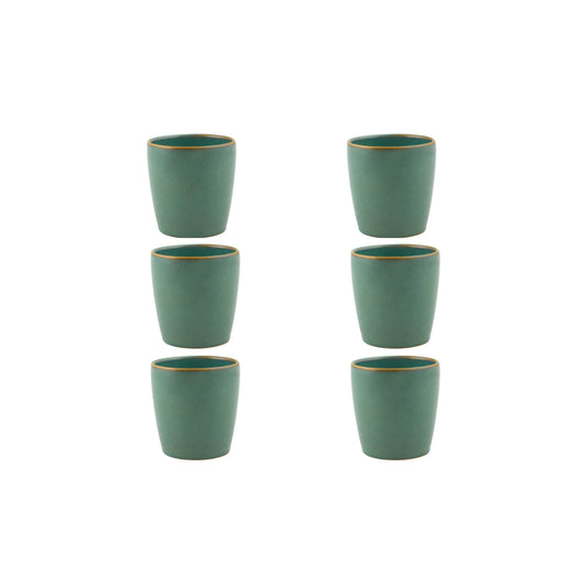 Cup Medium Jade, set of 6