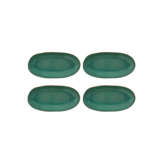 Oval Tray Jade, set of 4, 13 4/7"