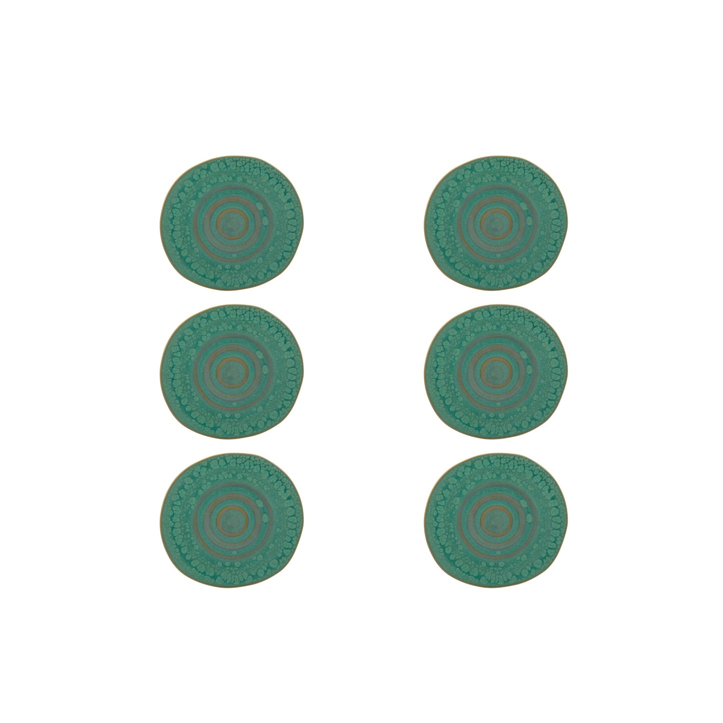 Saucer Jade, set of 6