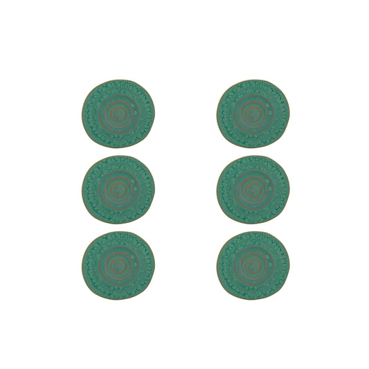 Saucer Jade, set of 6