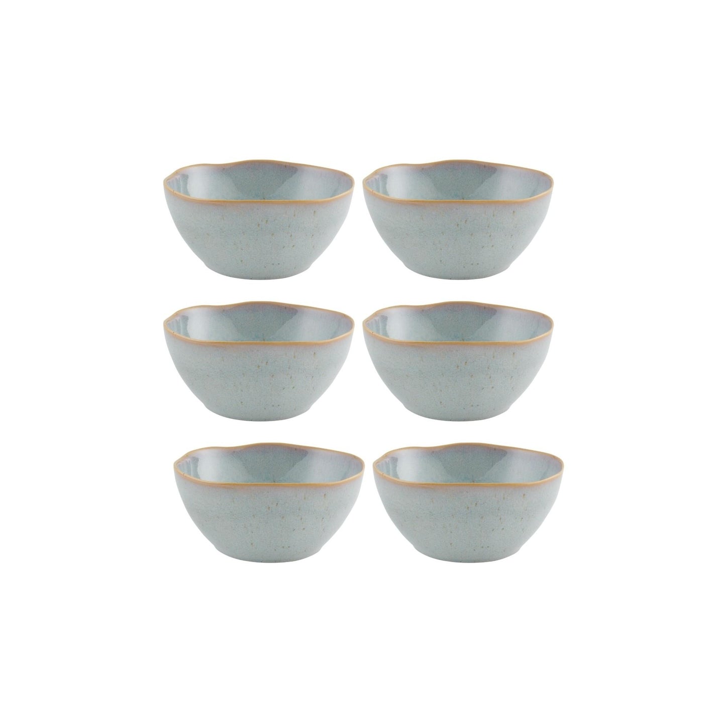 Bowl Moonstone, set of 6, Small 3 3/8 oz