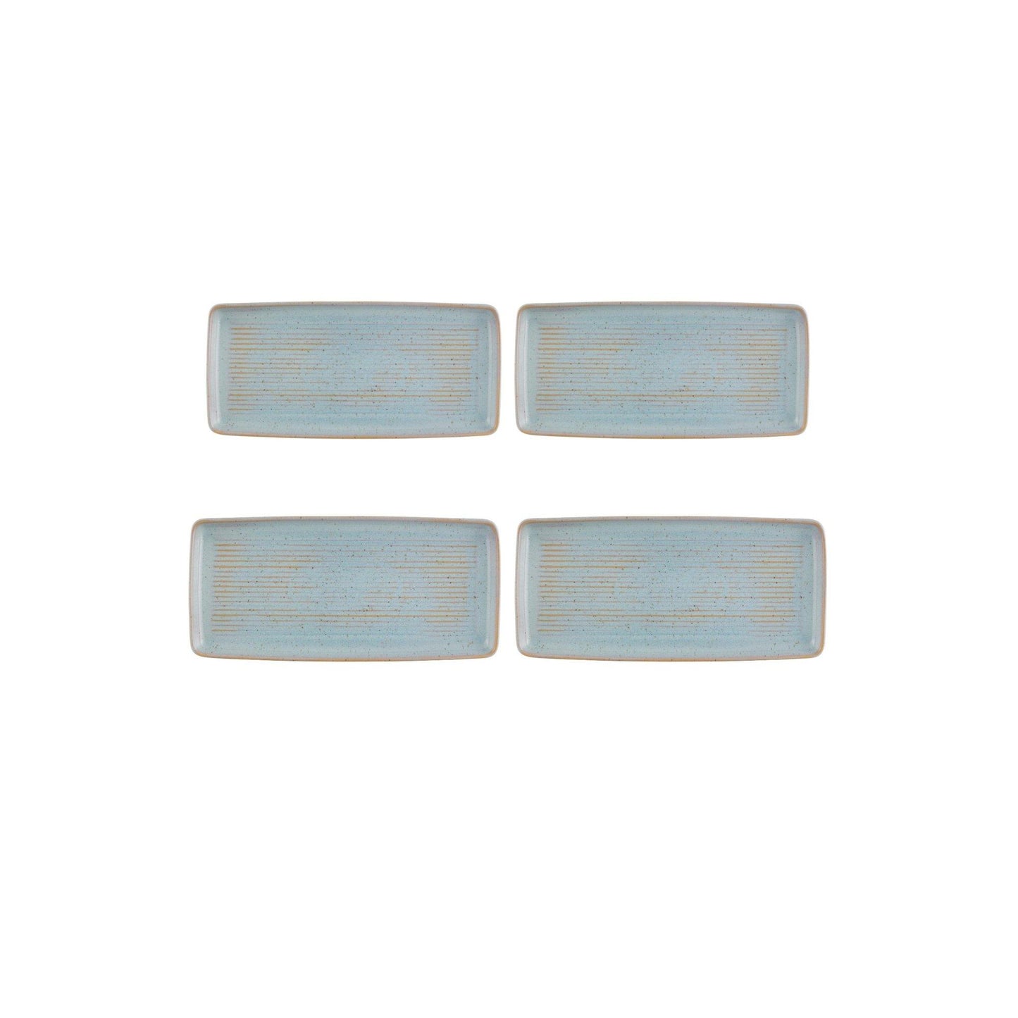 Rectangular Tray Moonstone, set of 4
