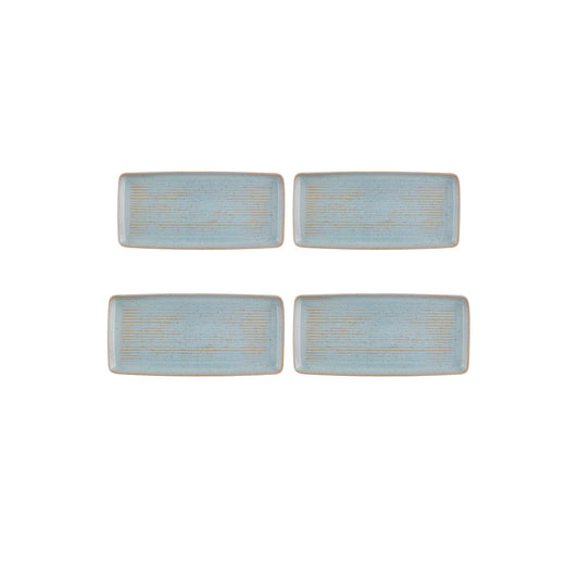 Rectangular Tray Moonstone, set of 4