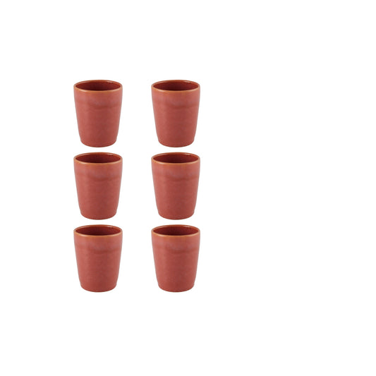 Coral Cup Tall, set of 6