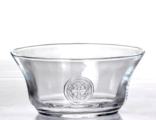 Cereal/Dessert Bowl - Hand Stamped Medallion