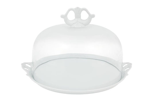 Covered Cake Plate