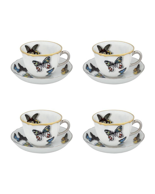 Espresso/Coffee Cup & Saucer, set of 4