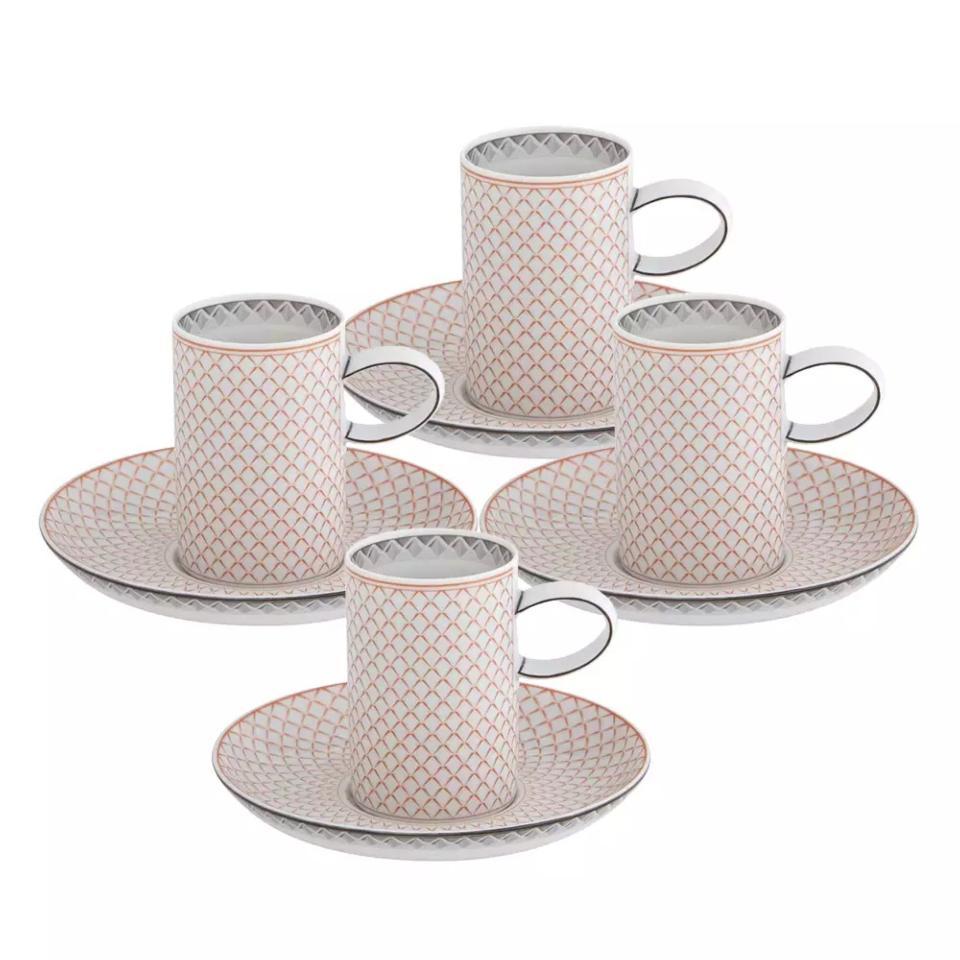 Coffee Cup & Saucer ÃÂÃÂ Set of 4