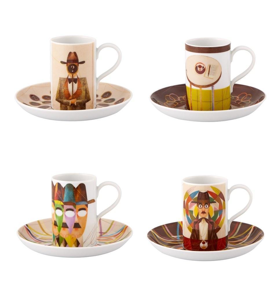 Pessoa Expresso Cups And Saucer ÃÂÃÂ Set of 4