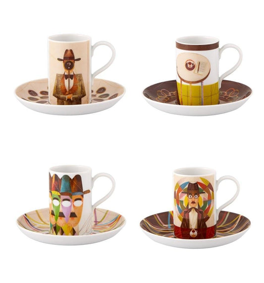 Pessoa Expresso Cups And Saucer ÃÂÃÂ Set of 4