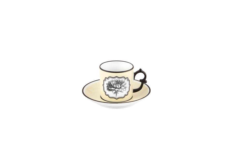 Yellow Coffee Cup and Saucer