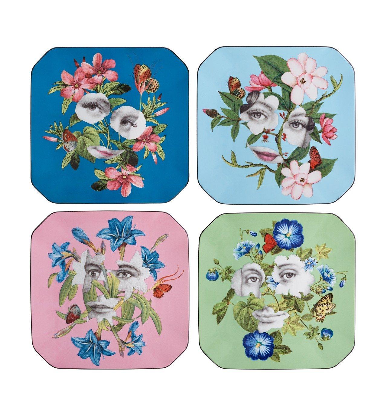 Set 4 Assorted Dessert Plates