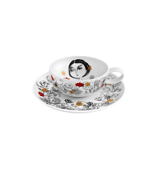 Set of 6 Tea Cup & Saucers