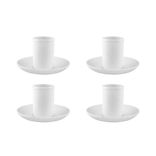 Espresso/Coffee Cup and Saucer, Set of 4