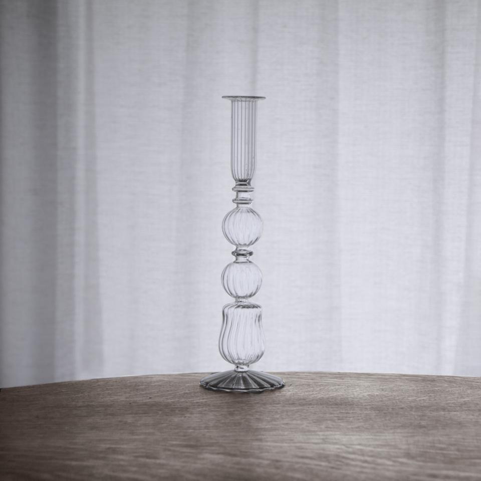 Cambridge Emma 10.5" Candlestick Holder Set of 2 (Clear)