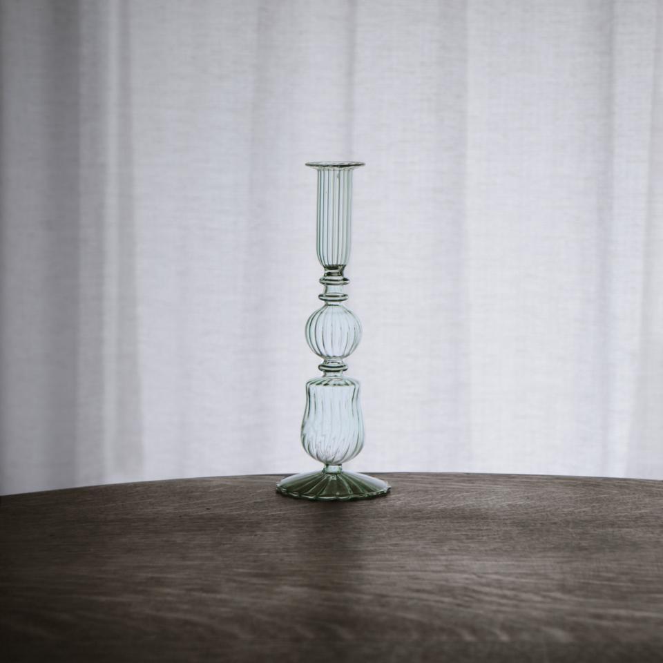 Cambridge Sophia 9" Candlestick Holder Set of 2 (Light Green)