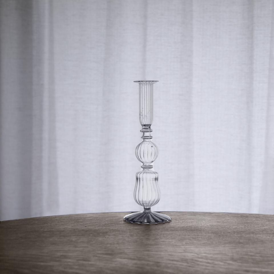 Cambridge Sophia 9" Candlestick Holder Set of 2 (Clear)