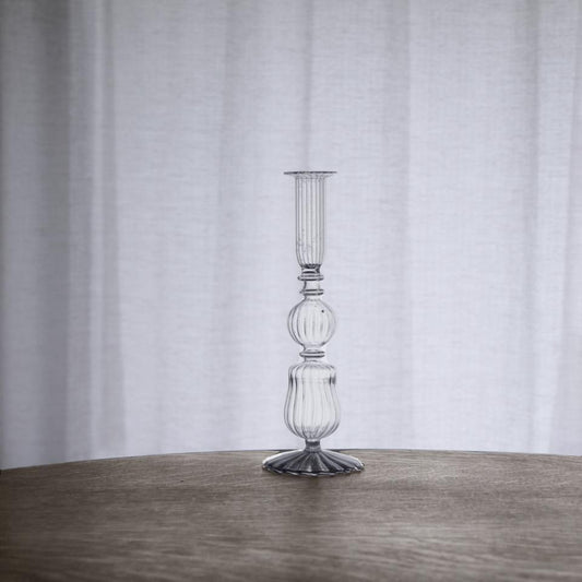 Cambridge Sophia 9" Candlestick Holder Set of 2 (Clear)