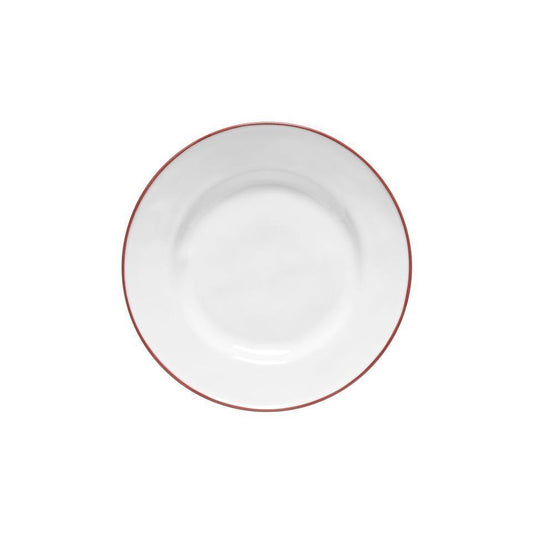 Salad/Dessert Plate 9", White-red