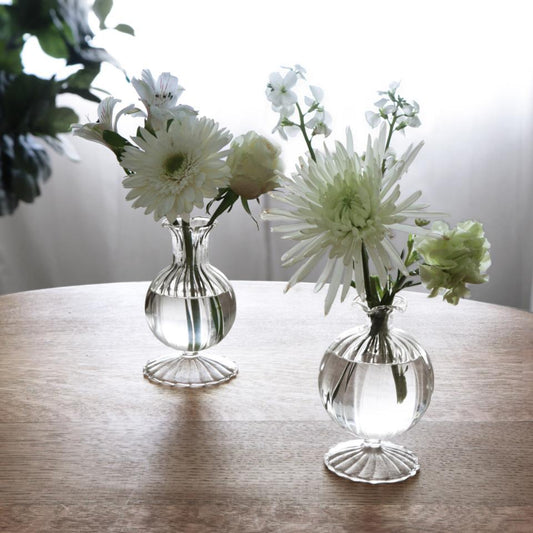 Cambridge Louise 5" Bud Vase Set of 2 (Clear)