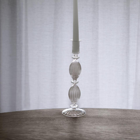 Cambridge Beryl 10" Candlestick Holder Set of 2 (Clear)