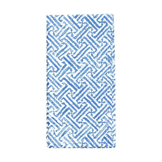 Fretwork Blue / White Napkins by Caspari
