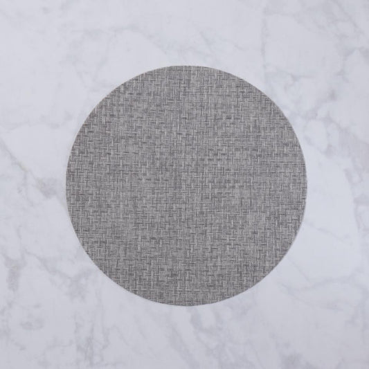 Round Woven Placemats Set of 4 (Charcoal)