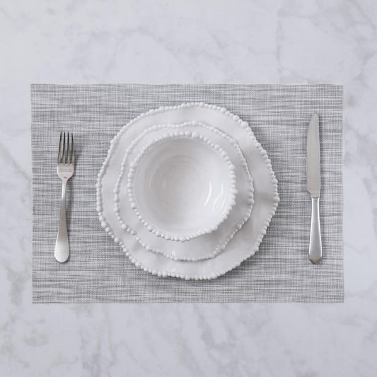 Rectangular Woven Placemats Set of 4 (Grey)