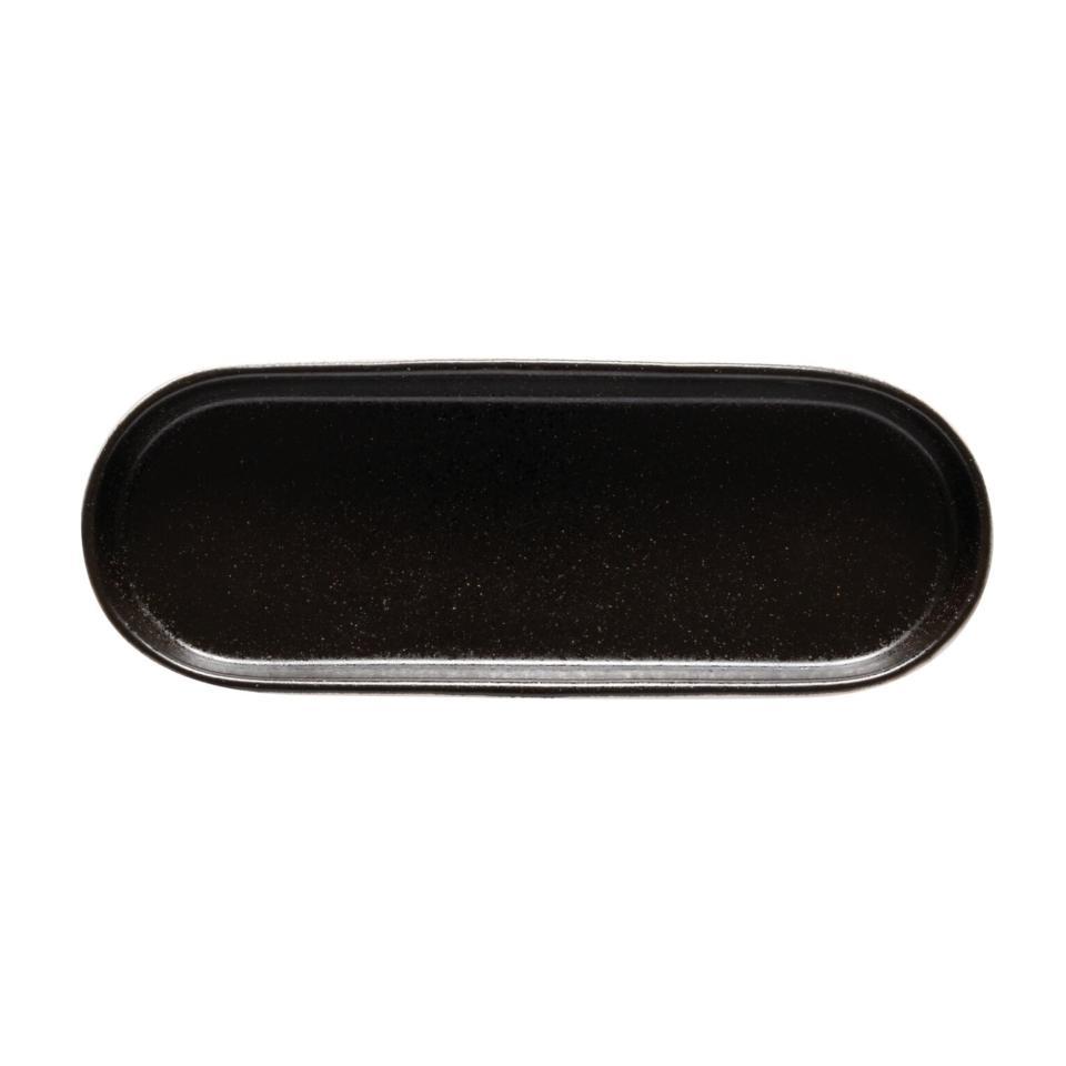 Oval Tray 10", Latitude black