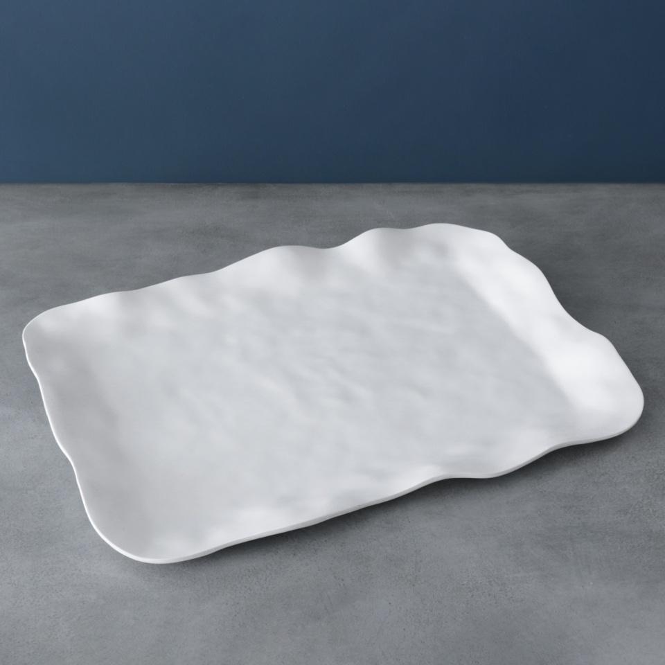 Nube Extra Large Rectangular Tray (White)