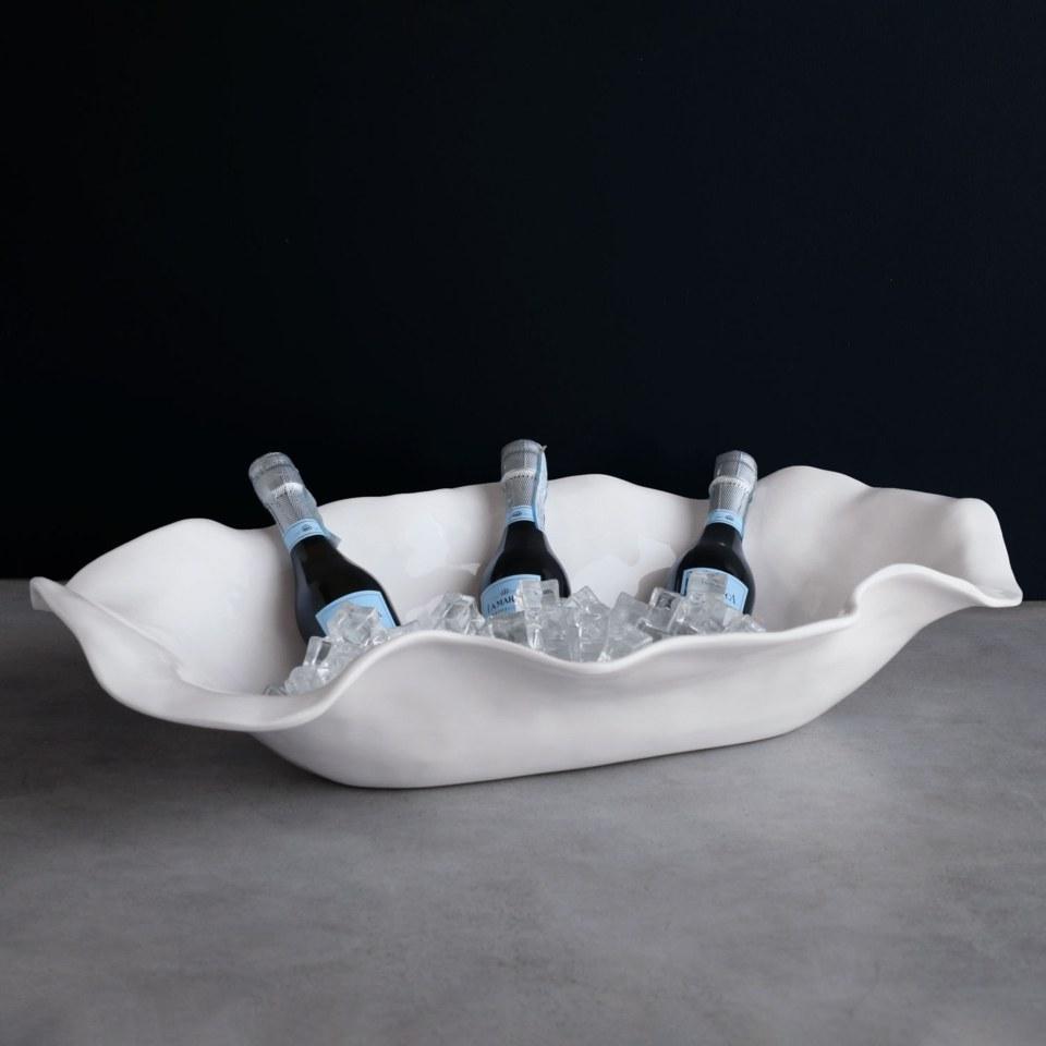 Havana Extra Large Oval Centerpiece (White)