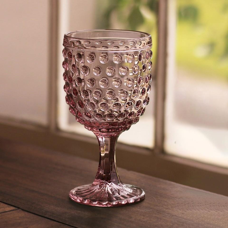 Hobnail Double Old Fashioned Set of 4 (Light Purple)